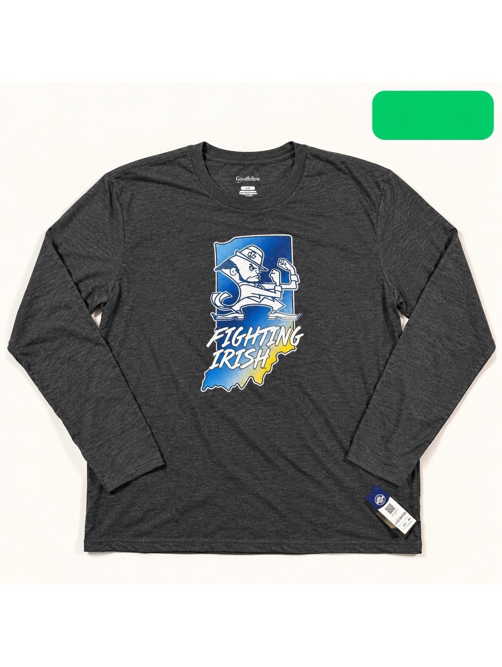 NWT Captivating Notre Dame Fighting Irish Long Sleeve 2XL